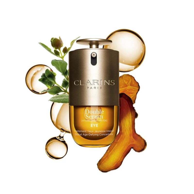 Clarins Double Serum Eye Brightening + Depuffing Anti-Aging Concentrate